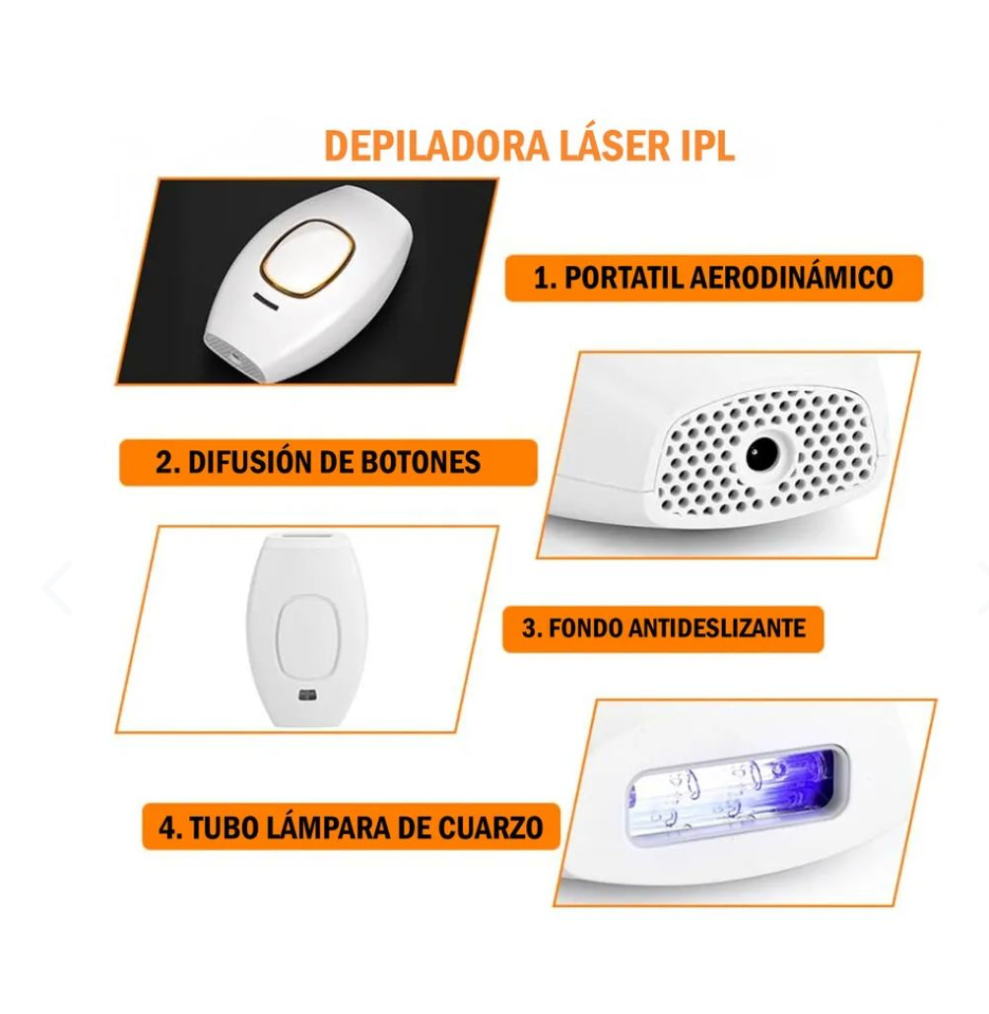 Depiladora Láser IPL Profesional – Piel Suave Sin Dolor Desde Casa
